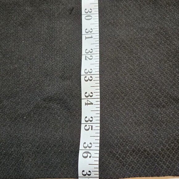 Willi Smith Dress 10 Black Sleeveless Cowl Neck Diamond Pattern Lined Midi Knee - Picture 6 of 10